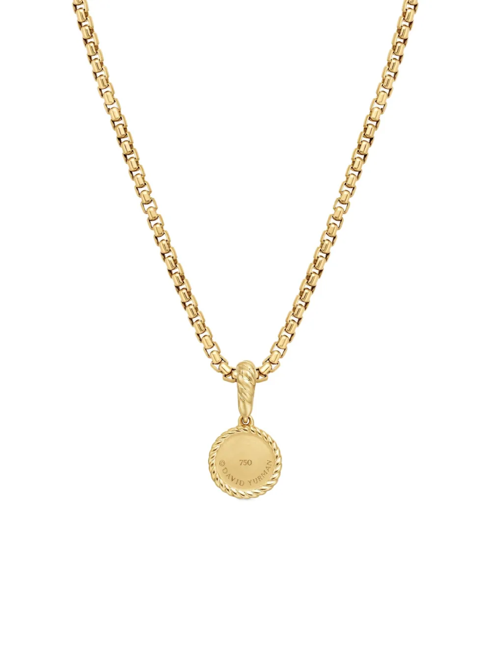 18kt Yellow Gold Evil Eye Sapphire And Diamond Amulet (18.8mm)