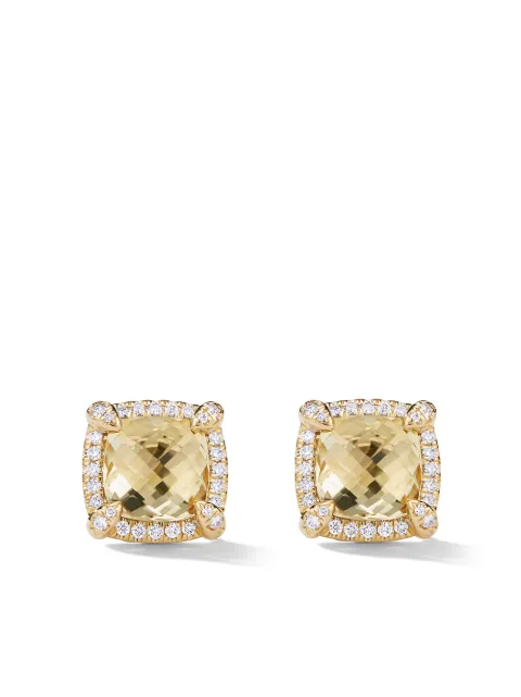 David Yurman 18kt Yellow Gold Châtelaine Citrine And Diamond Stud David Yurman 18kt Yellow Gold Châtelaine Citrine And Diamond Stud Earrings