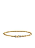 David Yurman 18kt yellow gold Buckle Classic Cable diamond bracelet (2.6mm)