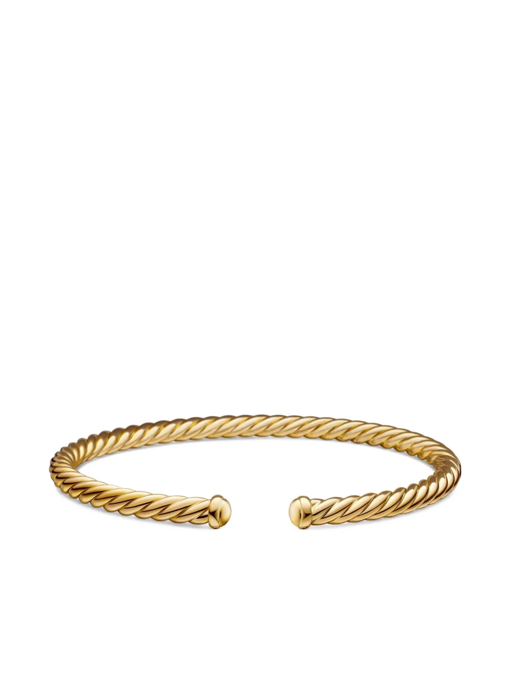 David Yurman 18kt Yellow Gold Modern Cablespira Bracelet (4mm), view 4