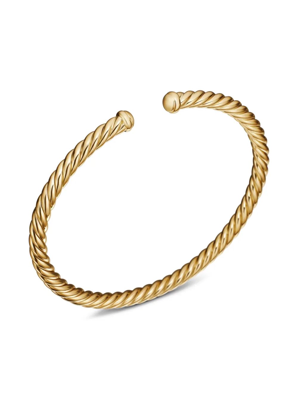David Yurman 18kt Yellow Gold Modern Cablespira Bracelet (4mm), view 5