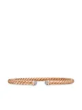 David Yurman 18kt rose gold Modern Cablespira diamond bracelet (4mm) - Pink