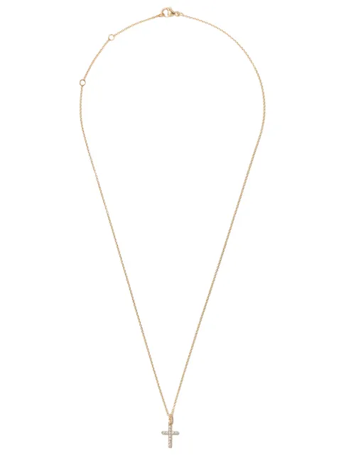 David Yurman 18kt yellow gold Cable Collectibles Cross diamond necklace