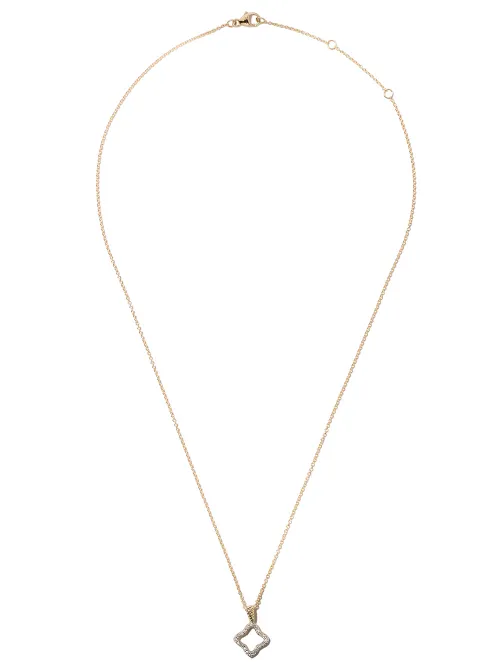 Collier Cable Collectibles Quatrefoil en 18ct serti de diamants - David Yurman - Modalova