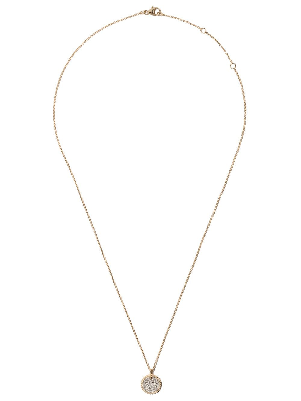 David Yurman 18kt yellow gold Cable Collectibles diamond necklace
