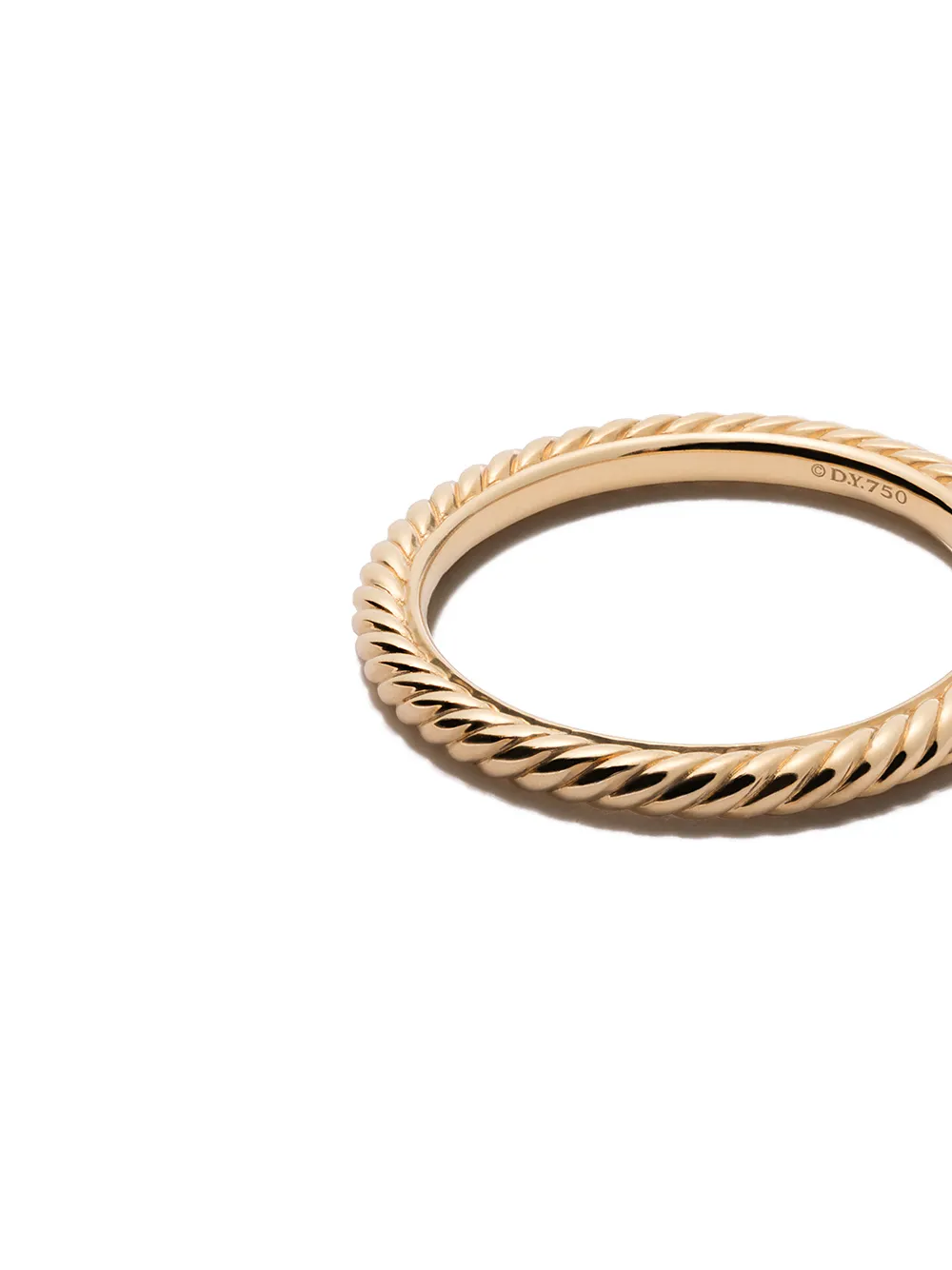 David Yurman 18kt Yellow Gold Cable Classics Band In 88