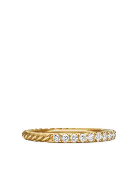 David Yurman anillo Cable Collectibles en oro amarillo de 18kt con diamantes de 2mm