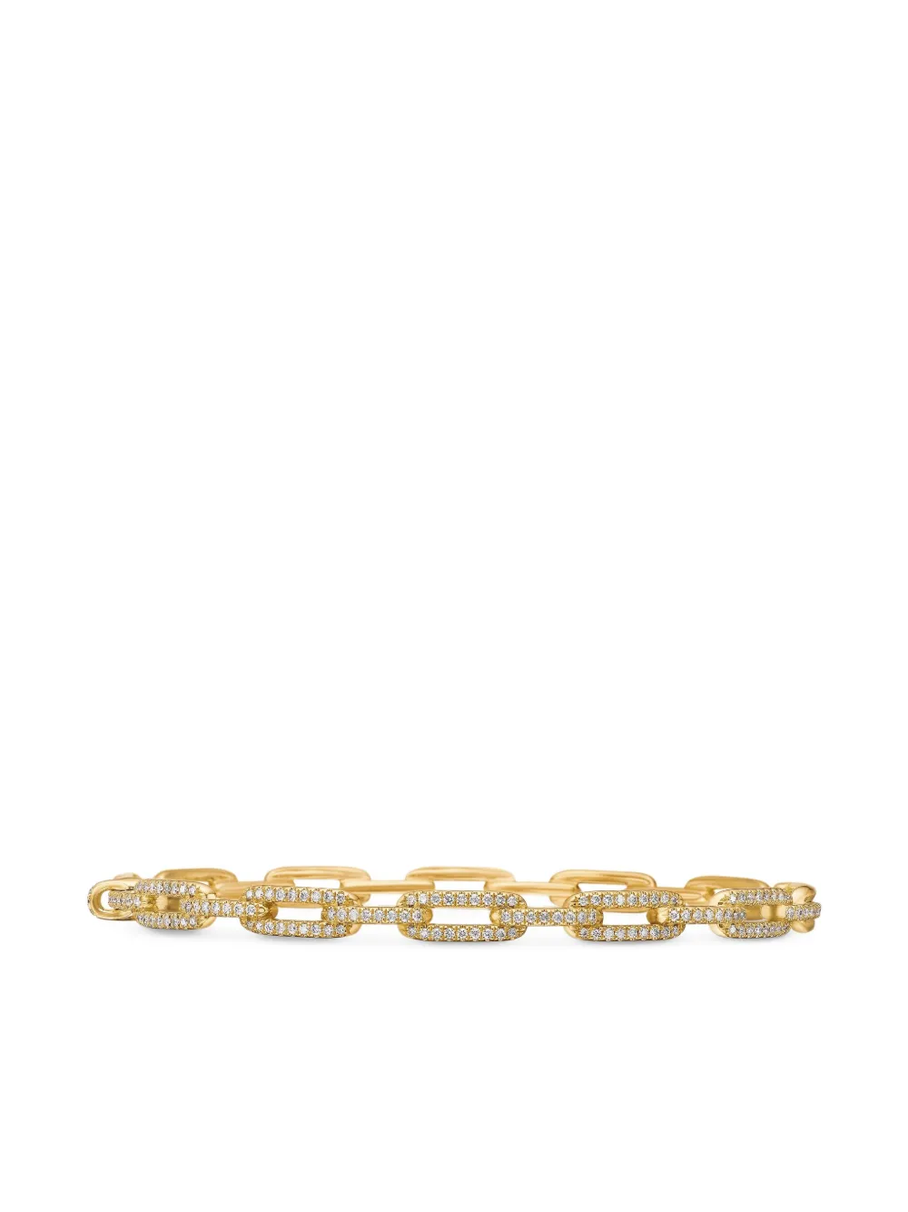David Yurman Stax Chain Link ダイヤモンド ブレスレット 4mm 18Kイエローゴールド - ゴールドトーン David Yurman Stax Chain Link ダイヤモンド ブレスレット 4mm 18Kイエローゴールド - ゴールドトーン