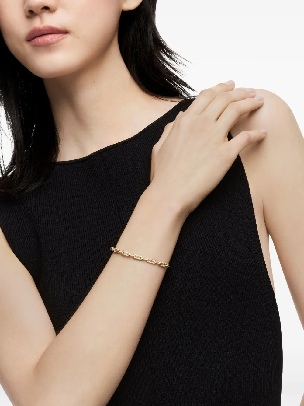 David Yurman 18K黄金 Stax Chain Link 钻石手链（4毫米） | Image 2