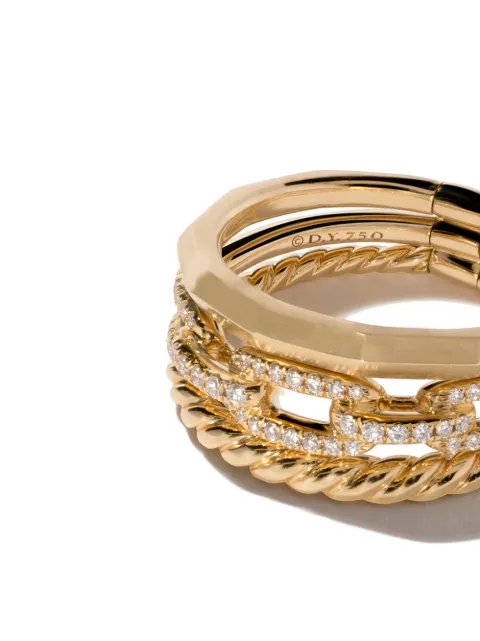 david yurman stax镶钻窄型戒指 - 奢侈品全球购76 farfetch官网