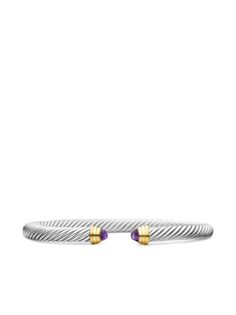 David Yurman 14kt yellow gold and sterling silver Classic Cable bracelet (5mm)
