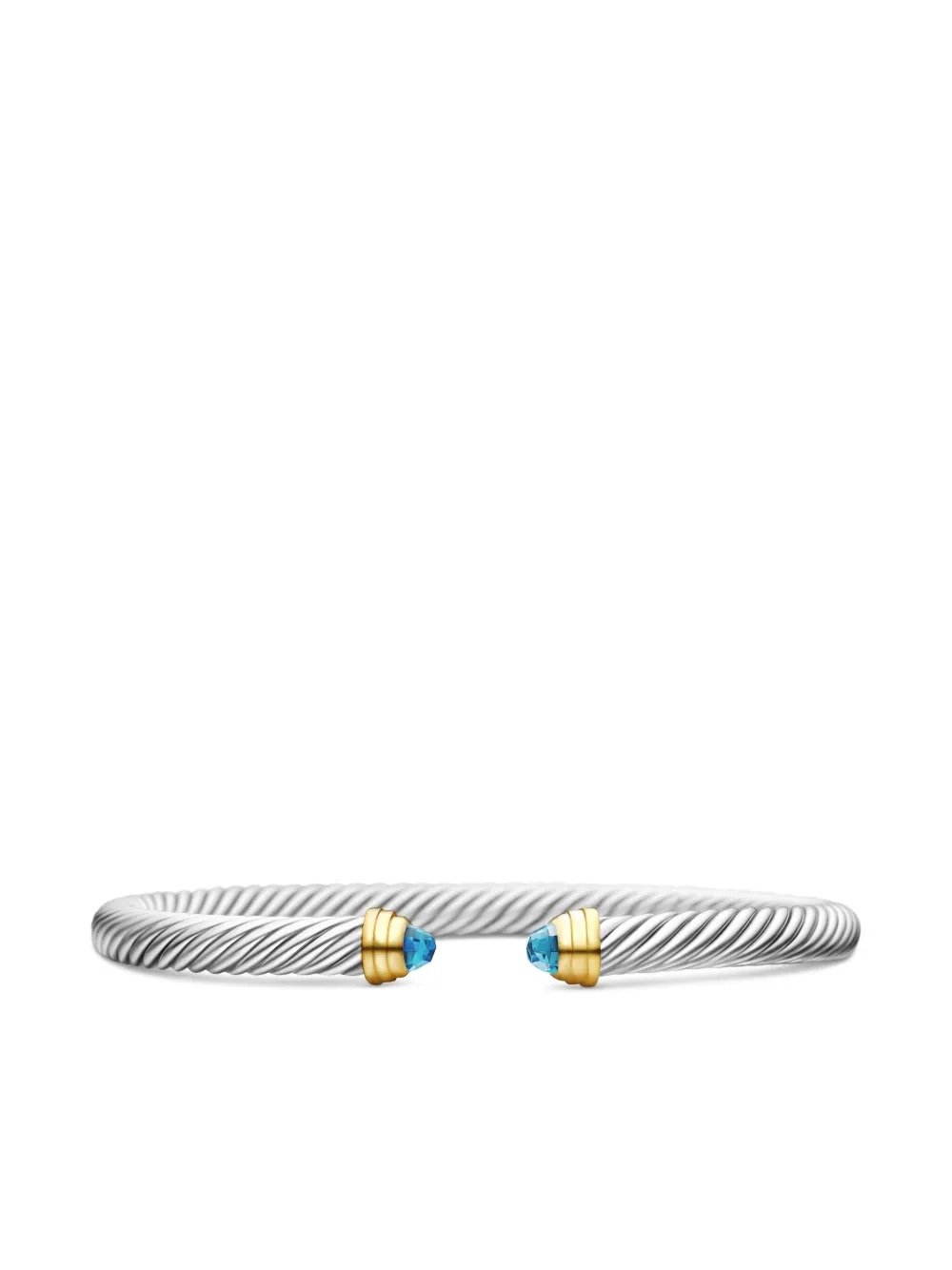 David Yurman 14kt yellow gold and sterling silver Classic Cable bracelet (5mm) | Silver | Image 1