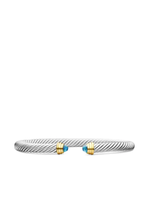David Yurman 14kt yellow gold and sterling silver Classic Cable bracelet (5mm)