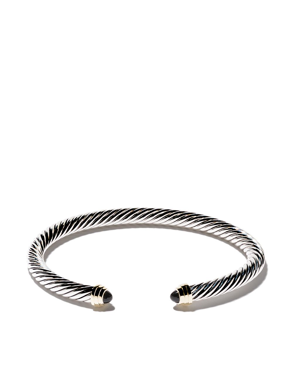 David Yurman 14kt yellow gold and sterling silver Classic Cable bracelet (5mm)