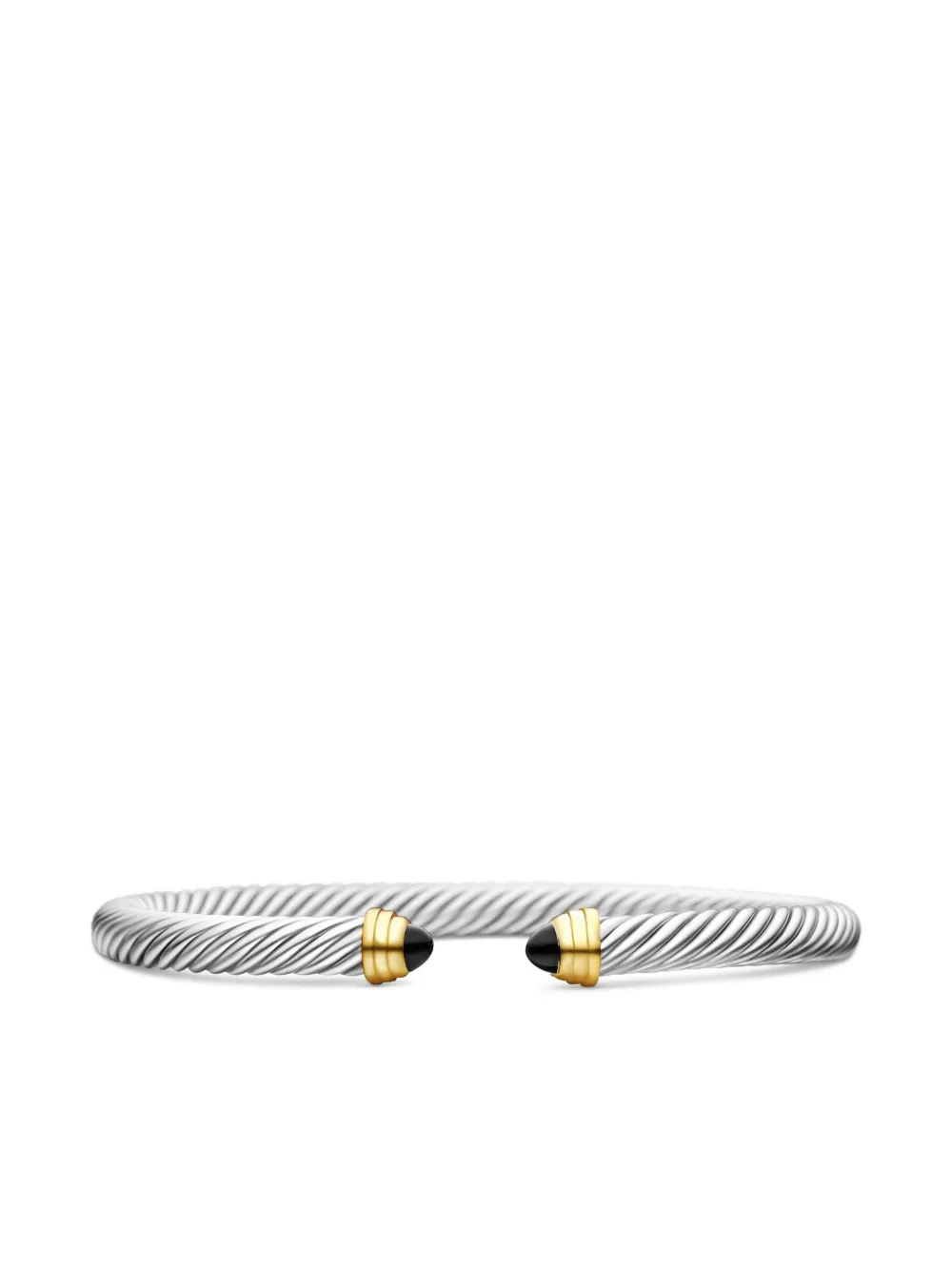 David Yurman 14kt yellow gold and sterling silver Classic Cable bracelet (5mm) | Silver | Image 1