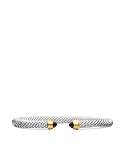 David Yurman 14kt yellow gold and sterling silver Classic Cable bracelet (5mm)