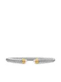 David Yurman 14kt yellow gold and sterling silver Classic Cable bracelet (5mm)