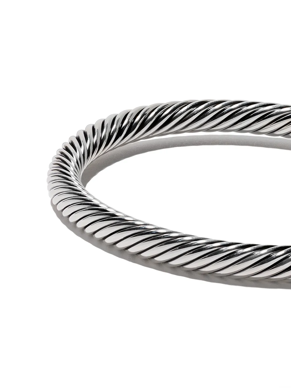 David Yurman Cable Classics Onyx And Diamond Cuff Bracelet In Ssabodi