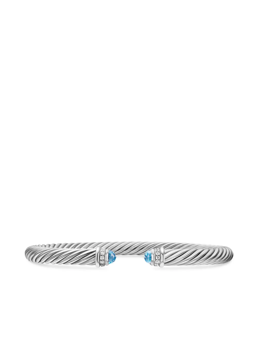 David Yurman Bracciale Classic Cable in argento sterling con diamanti (5mm) | argento | Image 1