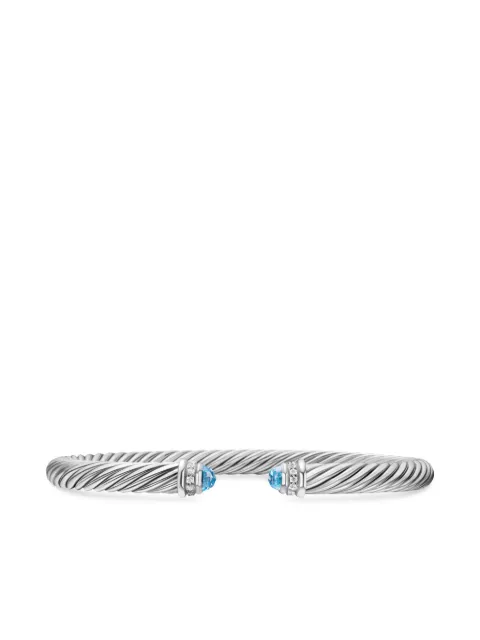 David Yurman pulsera Classic Cable en plata de ley con diamante de 5mm