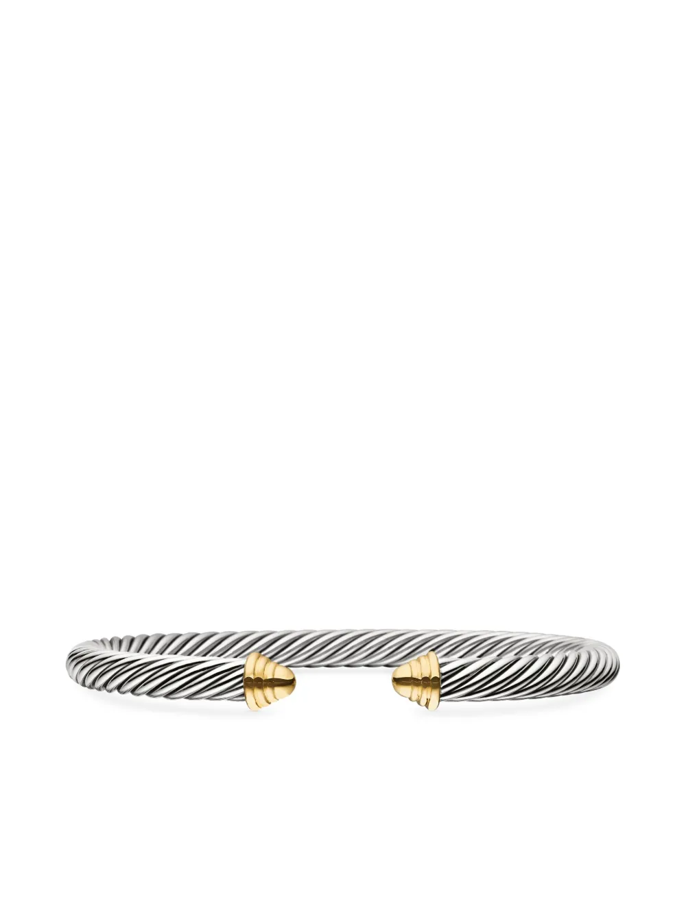 David Yurman 14kt yellow gold and sterling silver Classic Cable bracelet (5mm) | Gold | Image 1
