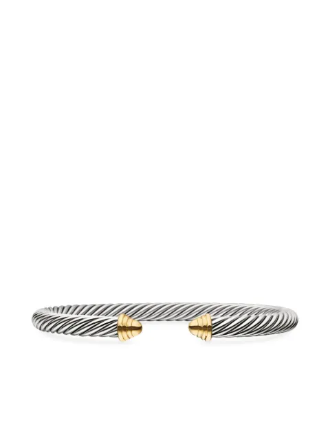 David Yurman pulsera Classic Cable en oro amarillo de 14kt y plata de ley de 5mm