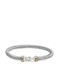 David Yurman 18kt yellow gold and sterling silver Buckle Classic Cable bracelet (5mm)