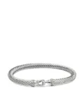 David Yurman sterling silver Buckle Classic Cable diamond bracelet (5mm)