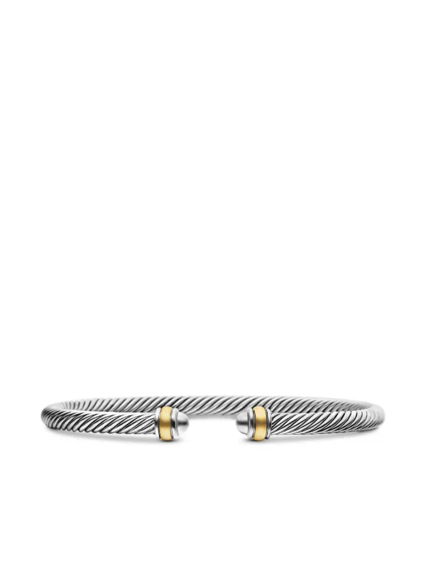 David Yurman Classic Cable ブレスレット 4mm 14Kイエローゴールド