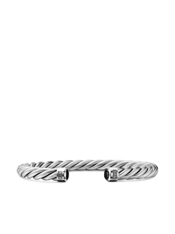 David Yurman Cable Cuff ブレスレット 6mm スターリングシルバー 