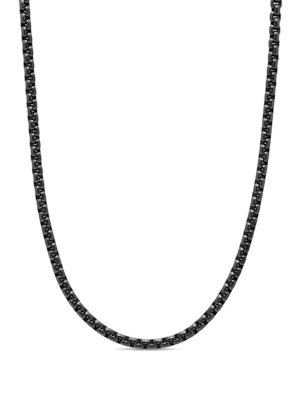 DAVIDYURMAN デヴィッドヤーマン ボックスチェーンネックレス ブラック DAVIDYURMAN デヴィッドヤーマン ボックスチェーンネックレス ブラック