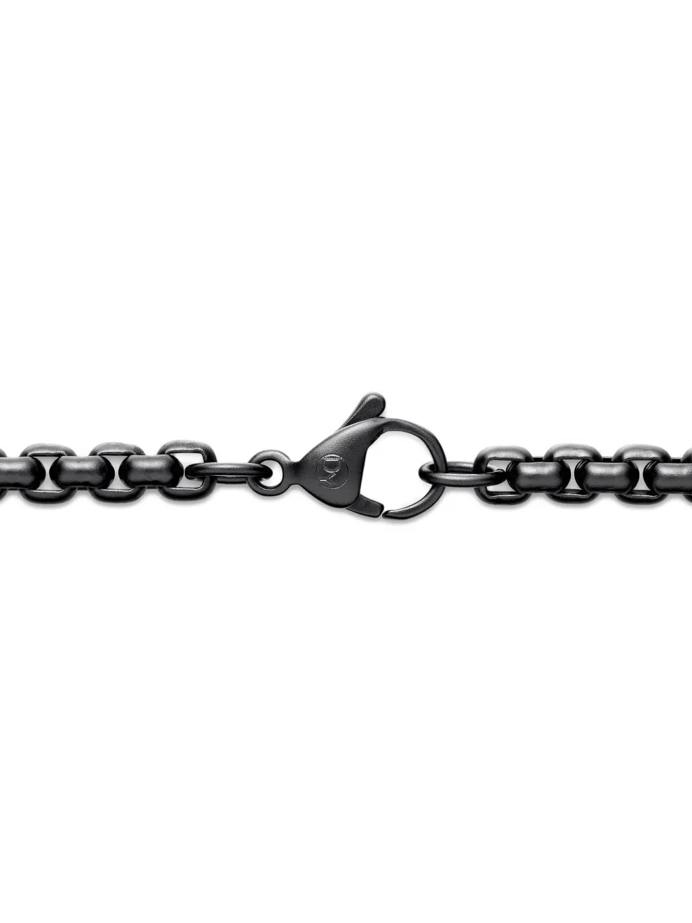 David Yurman Box Chain Necklace (4mm) In Black
