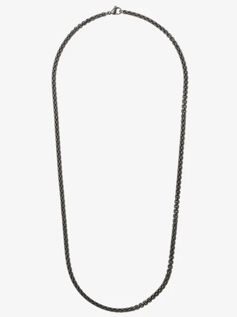 David Yurman stainless steel Box Chain necklace (4mm)