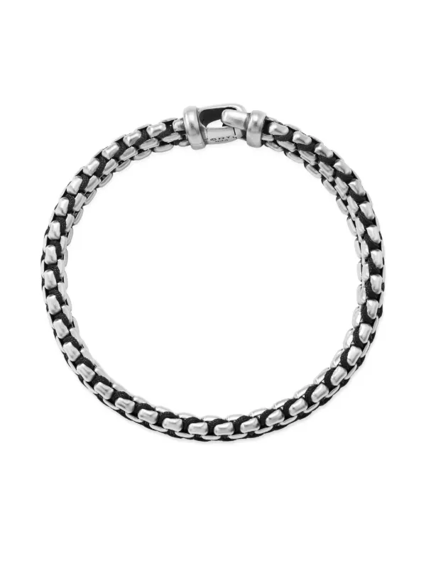 David Yurman Woven Box Chain ブレスレット 12mm スターリング 