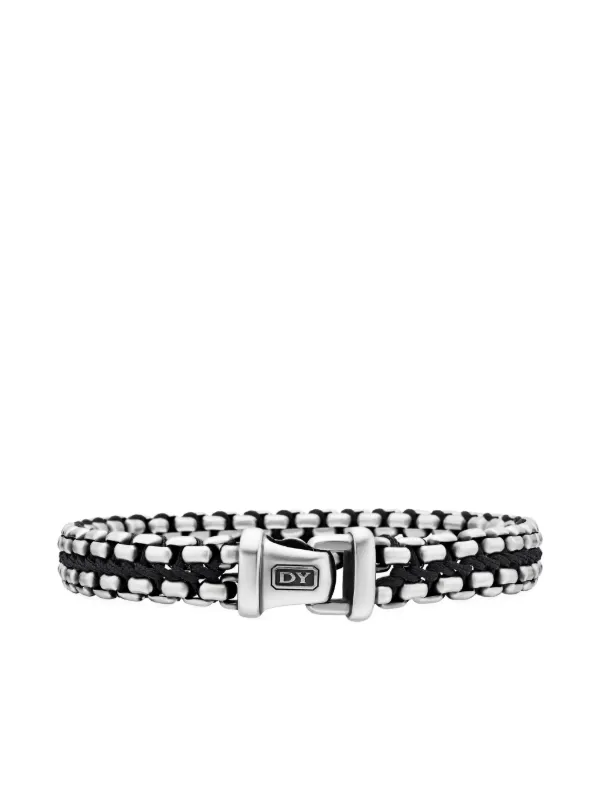 David Yurman Woven Box Chain ブレスレット 12mm スターリング 