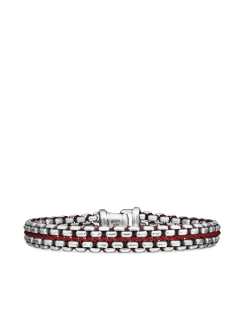 David Yurman pulsera Woven Box Chain en plata de ley de 12mm
