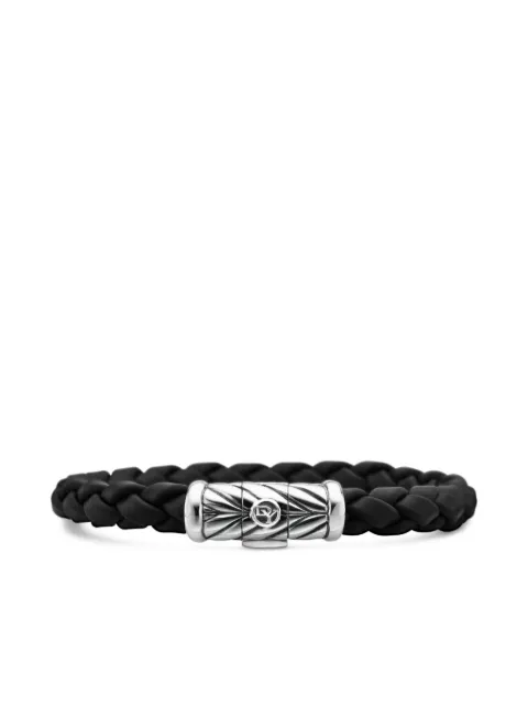 David Yurman sterling silver Chevron braided bracelet (8mm)