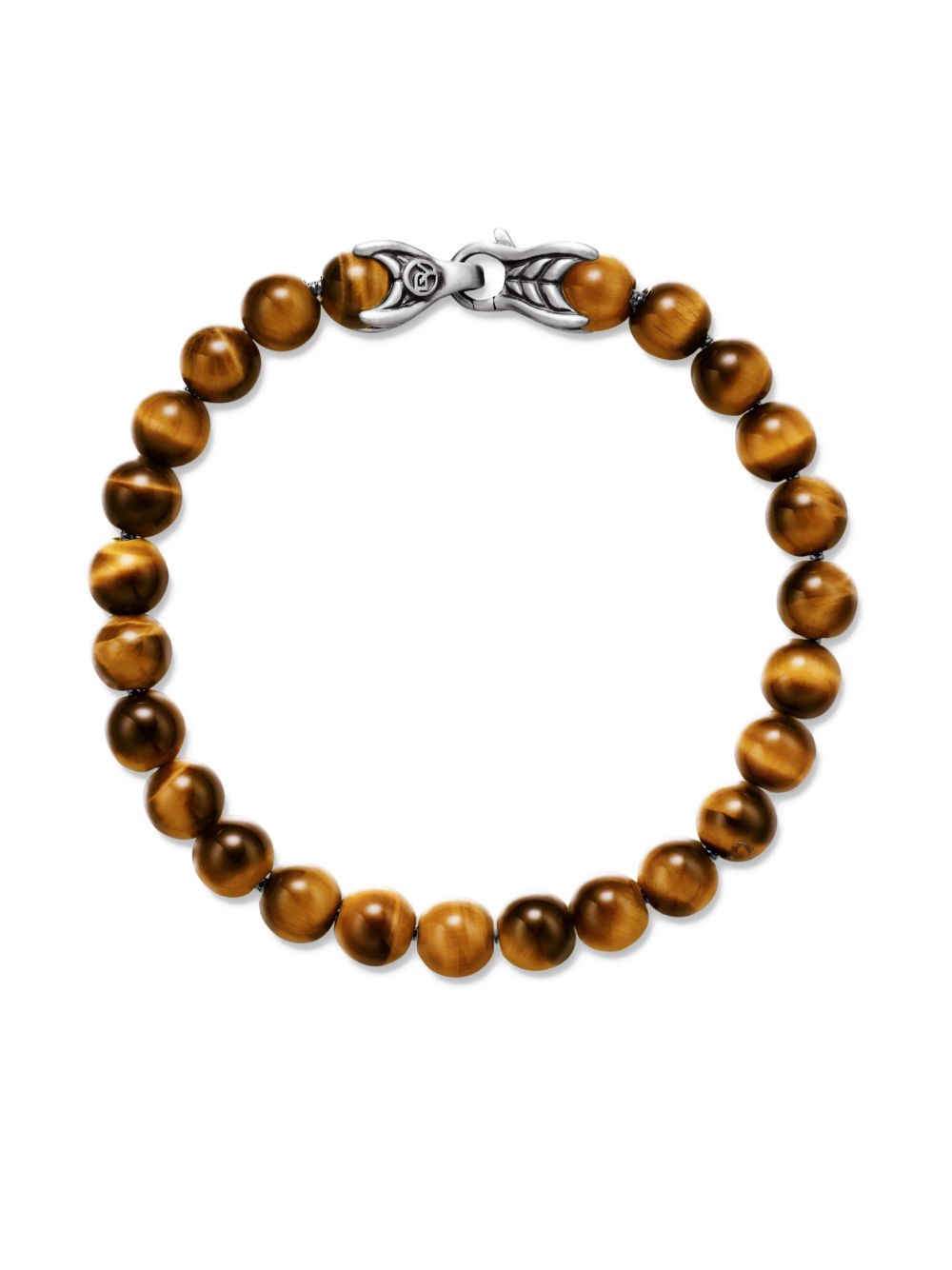 David Yurman sterling silver Spiritual Beads bracelet (8mm) - Brown