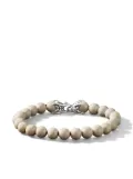 David Yurman sterling silver Spiritual Beads bracelet (8mm) - Neutrals