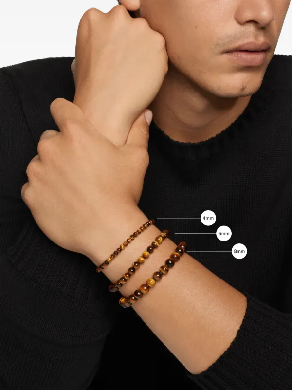 David Yurman デビットユーマン ブレスレット　8インチ　定価約6万円 David Yurman Sterling Silver Spiritual Beads Bracelet (8mm) | Blue