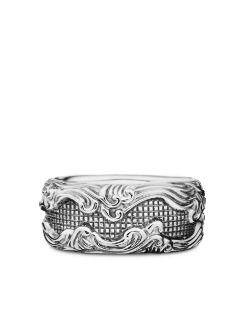 David Yurman anillo Waves en plata de ley de 10mm