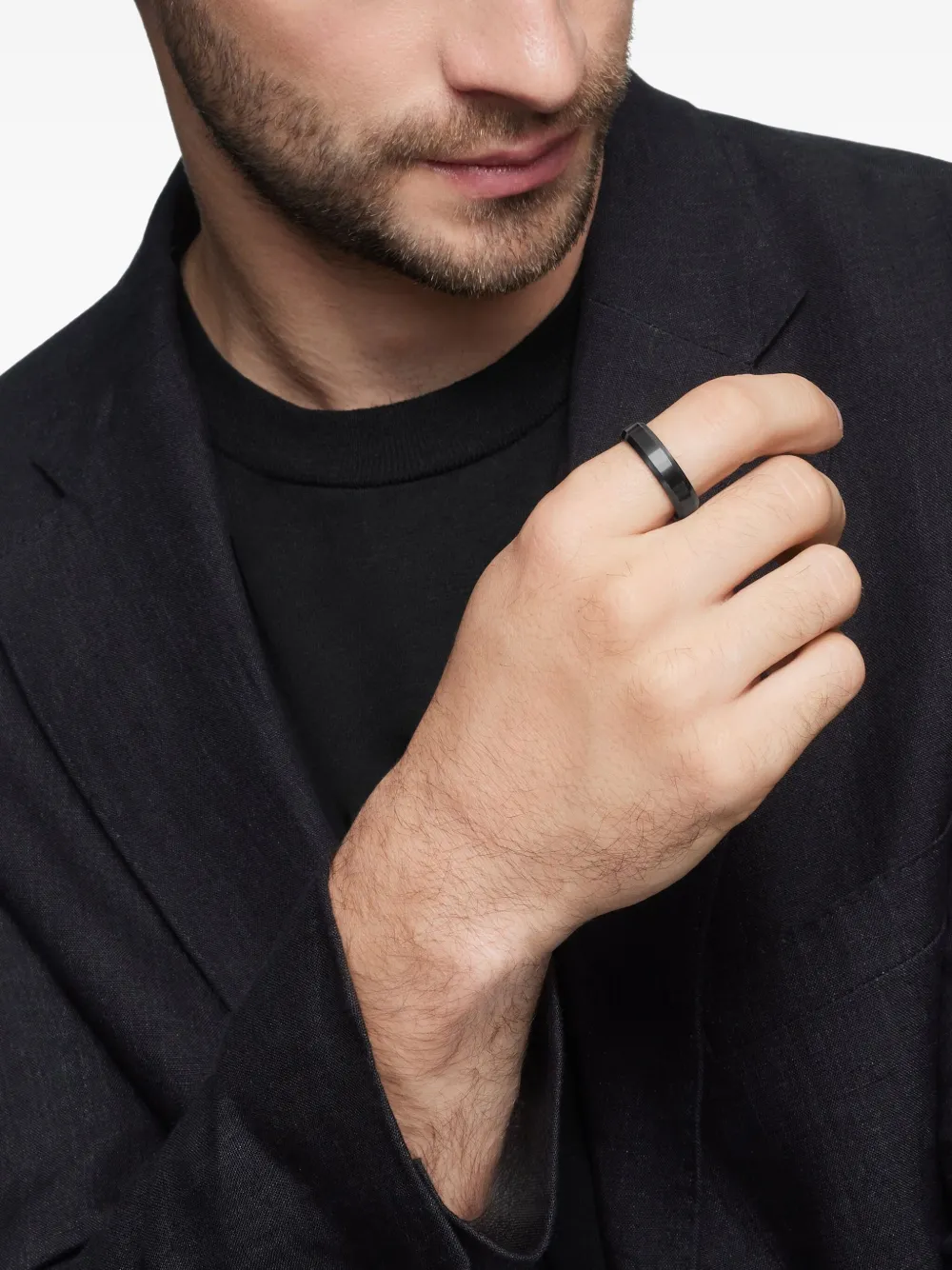 David Yurman Beveled band ring (6mm) | Image 2
