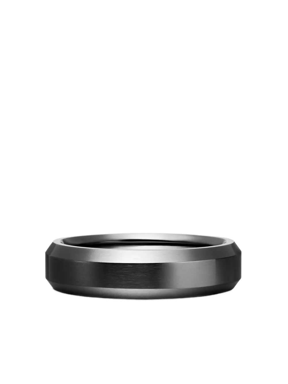 David Yurman Beveled band ring (6mm) | Black | Image 1