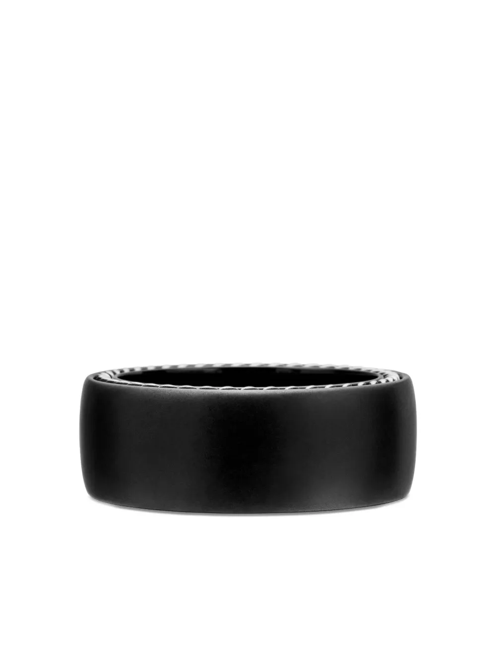 David Yurman Streamline リング 9mm - ブラック David Yurman Streamline リング 9mm - ブラック