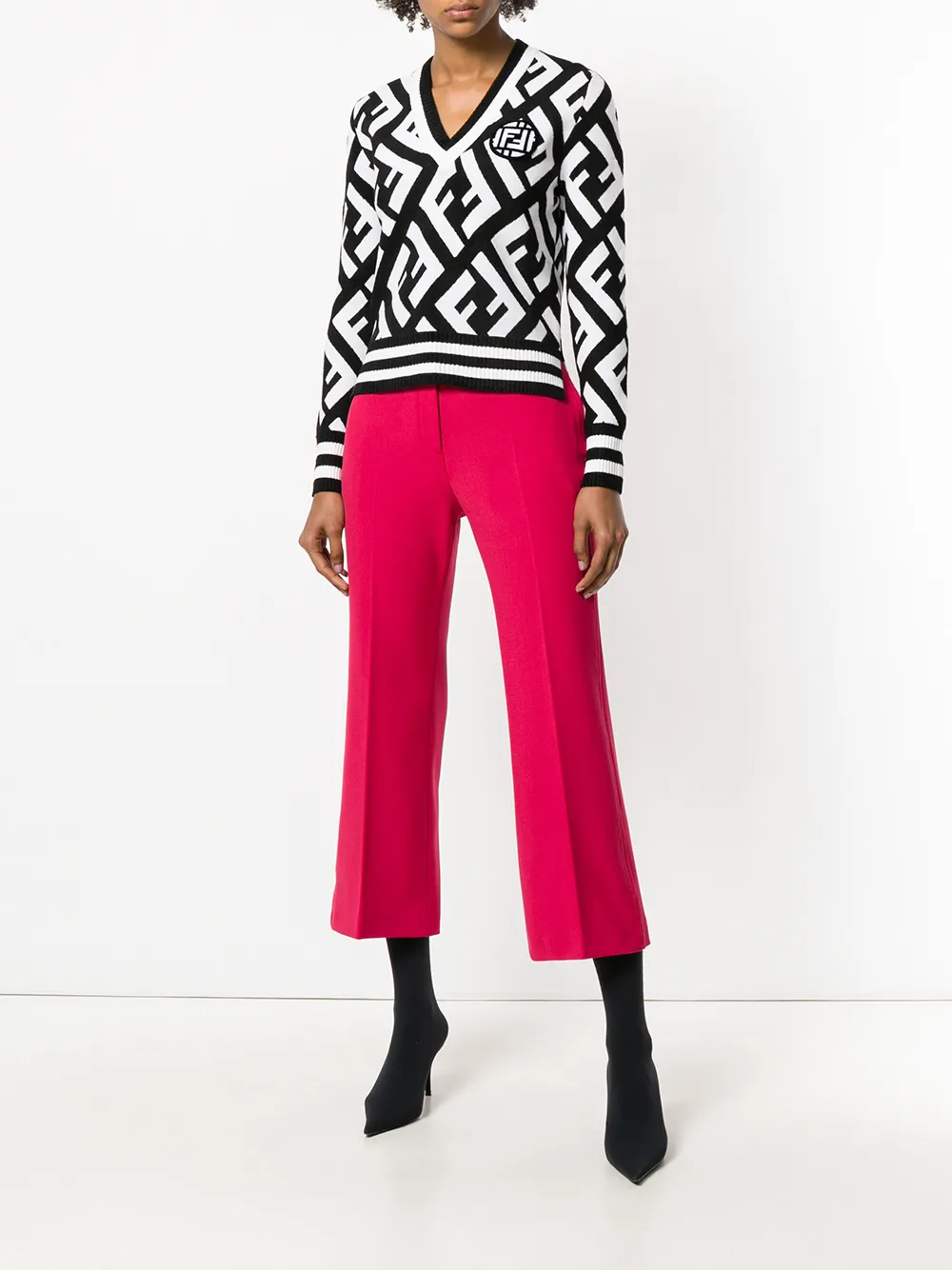 fendi v neck sweater