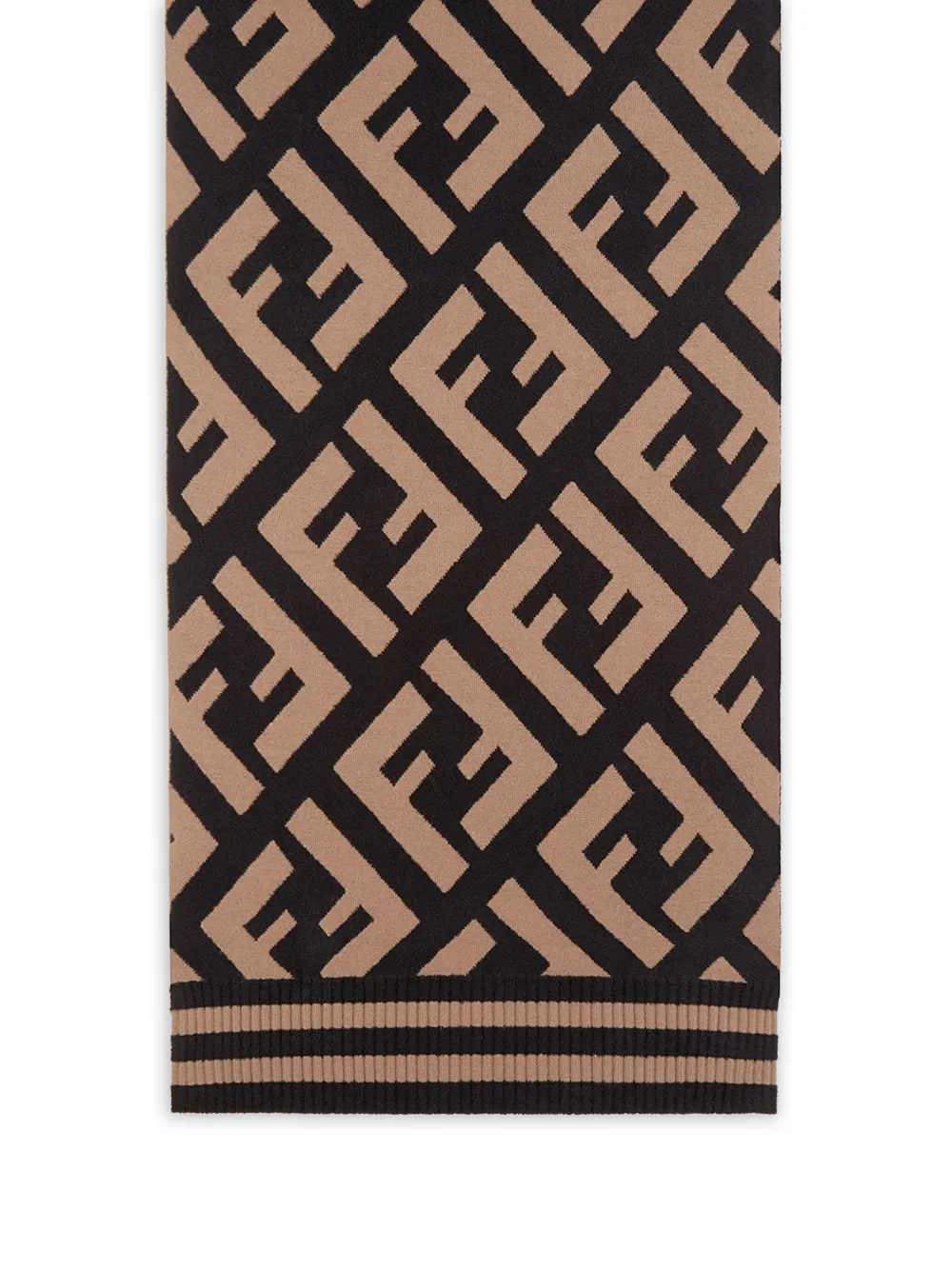 FENDI FF-motief sjaal - Bruin
