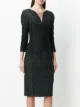 Talbot Runhof midi jacquard dress