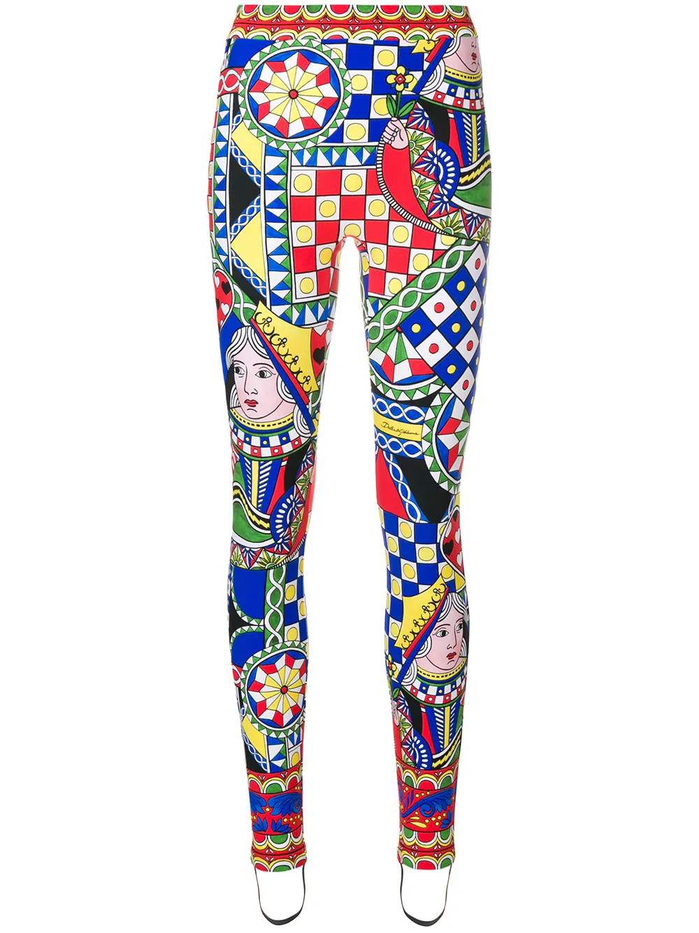 DOLCE & GABBANA QUEEN OF HEARTS LEGGINGS,FTA3DTFPGUW12932784