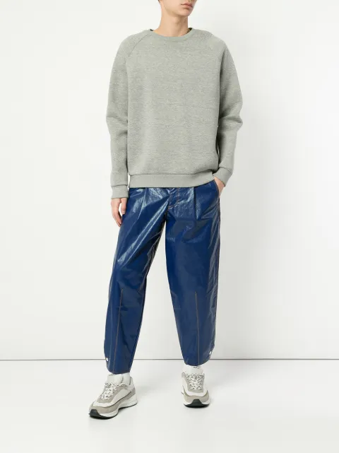 KOLOR KOLOR WIDE LEG CROPPED TROUSERS - BLUE