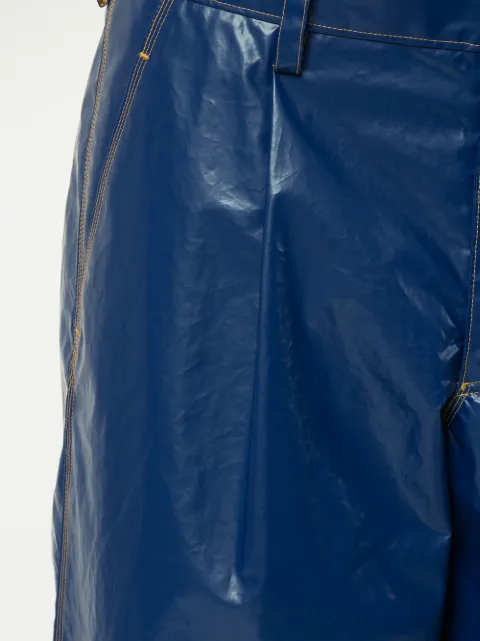 KOLOR KOLOR WIDE LEG CROPPED TROUSERS - BLUE